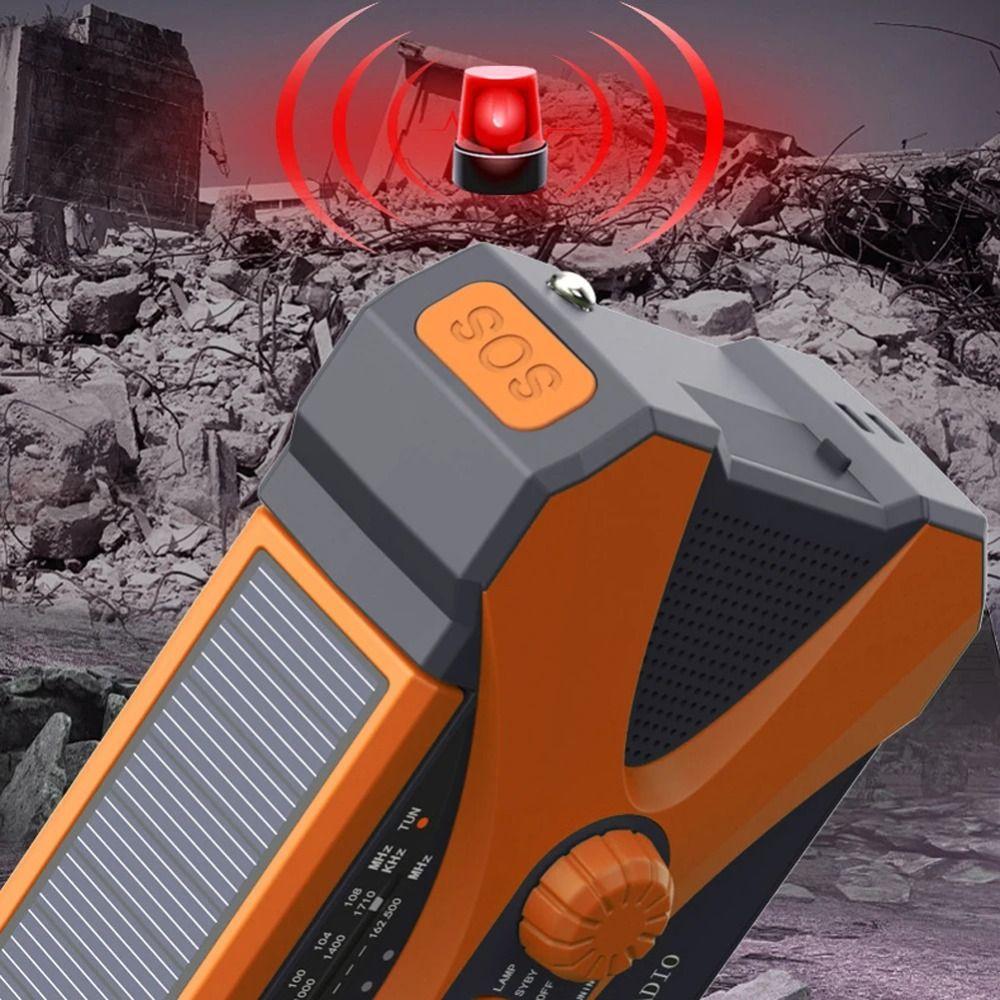 High Brightness Emergency Radio Hand Crank Wireless Speaker AM/FM/WB Weather Radio  Outdoor Camping