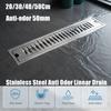 20/30/40/50Cm Linear Shower Drain Stainless Steel Anti Odor Linear Drain  Villa Wet Area Decoration