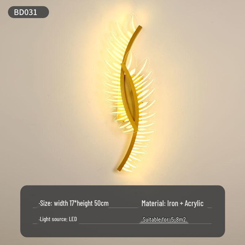 Modern Nordic LED Wall Lamp for Bedroom and Living Spaces