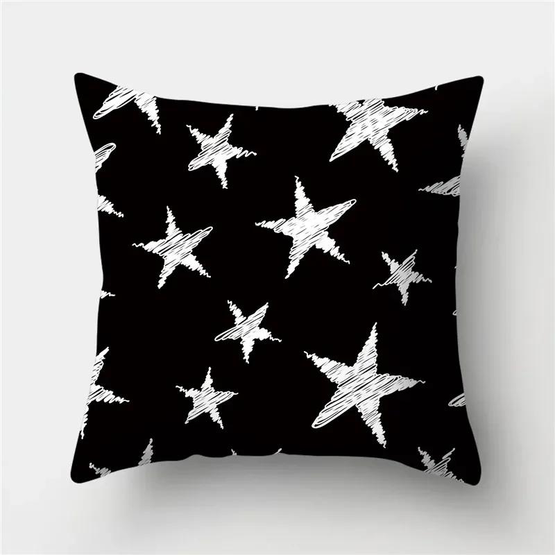 Gold Black Geometric Cushion Cover Polyester Decorative Sofa Cushions Pillow Covers Throw S   Cases Home Decor