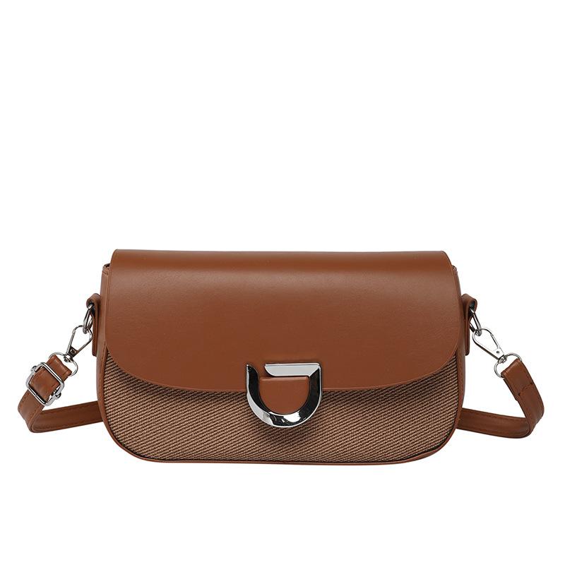 

This spring and summer, minimalist style is popular, personalized shoulder small bag 2025 summer new fashion underarm bag messenger bag коричневый