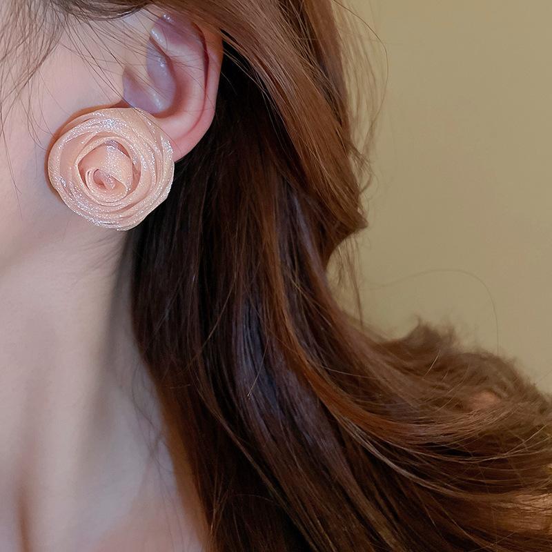 Exquisite Flower Series Earrings Forest Style Fashion Versatile Earstuds Fashion Light Luxury High Grade Earrings