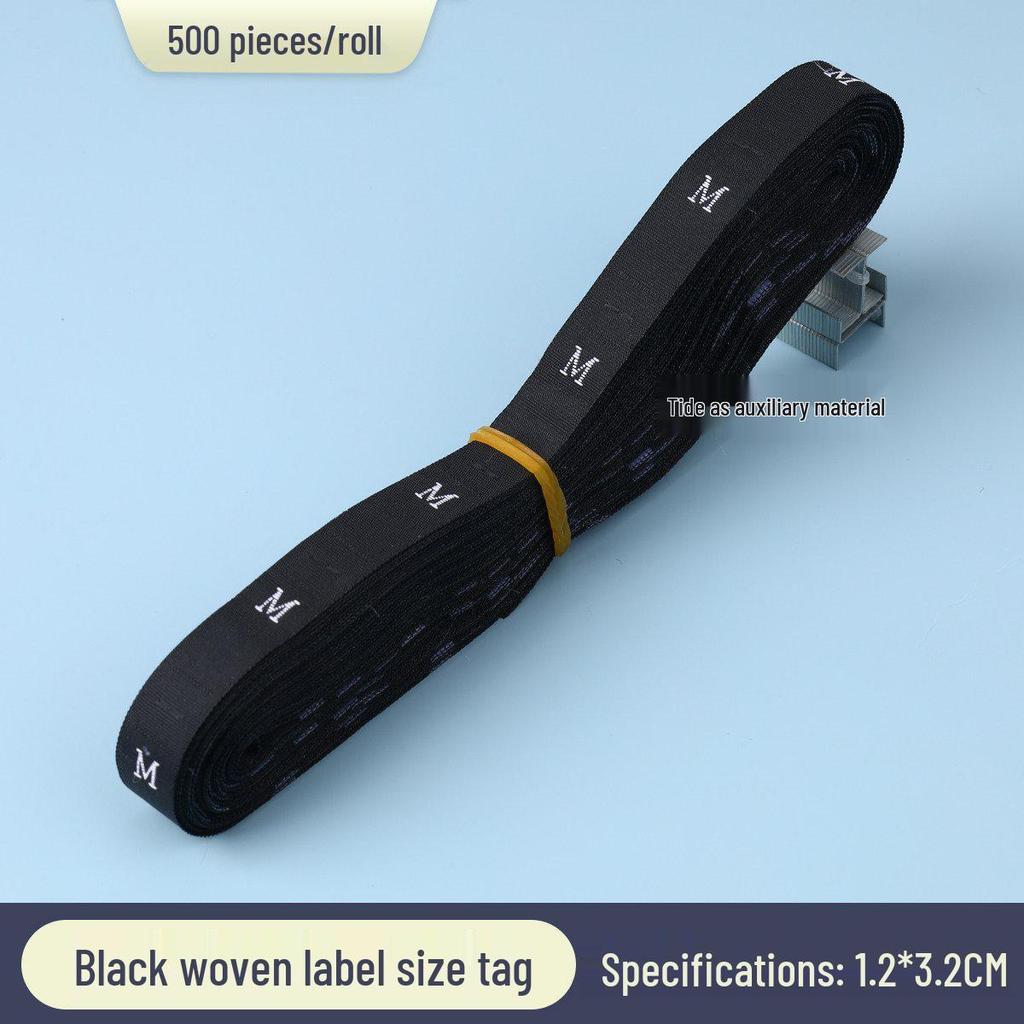 Universal Size Clothing with Labels: Size, Number, Digit, Fabric, Woven, and Roll Packaging