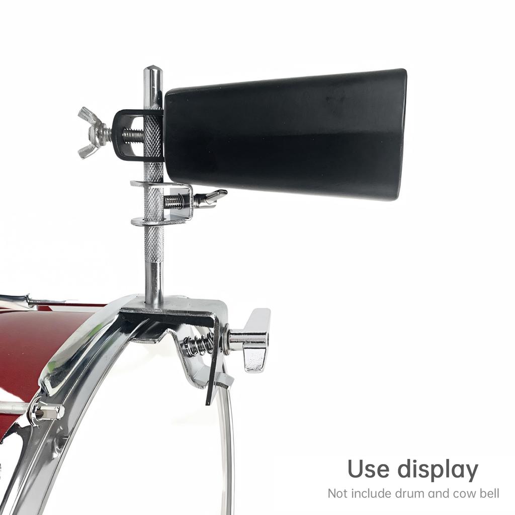 Iron 6 8 Inch Cowbell Drum Hoop Mount Up Down Includes Drum Key Holder Hand Percussion Professional Grade