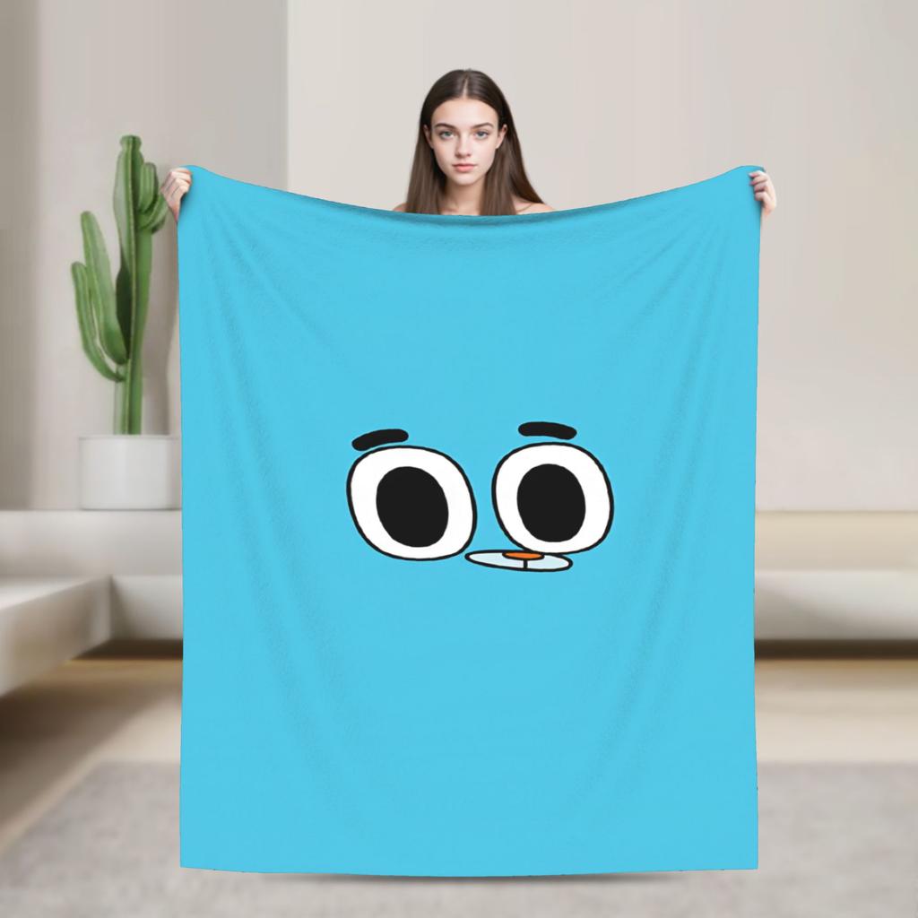 The Amazing World Of Gumball Soft Warm Blanket Camping Plush Throw Blanket Aesthetic Outdoor Flannel Bedspread Sofa Bed Cover
