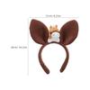 MALUGOGO 2026 Spring Festival Horse Headband, Cartoon Animal Ear Plush Hair Accessory for Role Play, Girls' Farm Party Costume