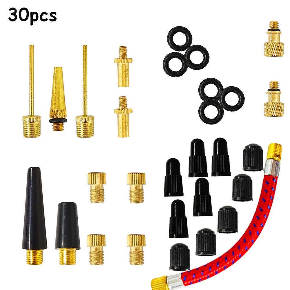 Plastic Bicycle Valve Adapter Set High Quality Gold Copper Bicycle Pump Bike Valve Set Bicycle