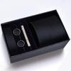 Men's Formal Tie Gift Box: Five-Piece Set with Logo, 8cm Striped Black for Weddings and Business 
