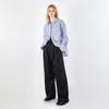 VOYONN Oversized Striped Lightweight Cotton Shirt Blue 0085