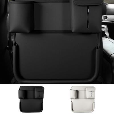 Plateaux de voiture pour manger Cuir PU Pliable Multifonctionnel Accessoires Auto Organisateur de dossier de siège Pour Véhicule Camion SUV Van Porte