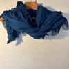 Used Silk indigo-dyed stole