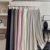 Summer Polka Dot Ice Silk Wide-Leg Pants: Wrinkle-Resistant, Loose, Tummy-Slimming, Casual Fit