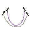 Male Female Nipple Breast Restraint Bondage Flirting Metal Nipple Clamps with Chain Sex Clitoris Clip
