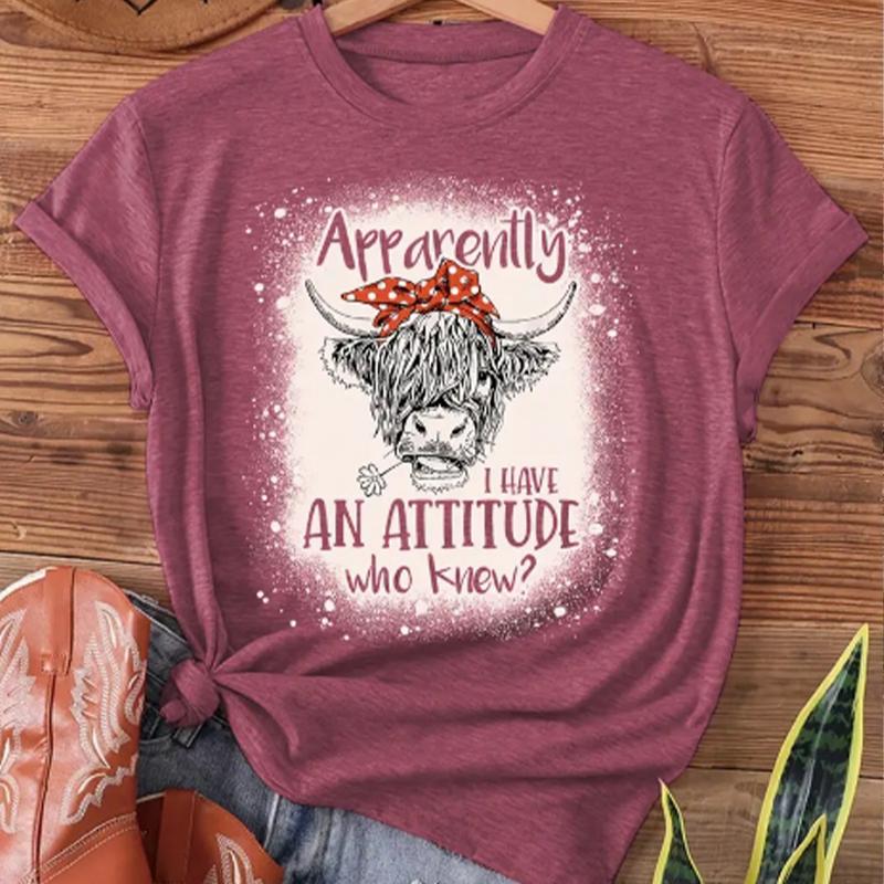 Fashion Women Yak Letter Tiger Print T Shirt Funny Casual O-neck Short Sleeves T-shirt Summer Female Tee Shirt