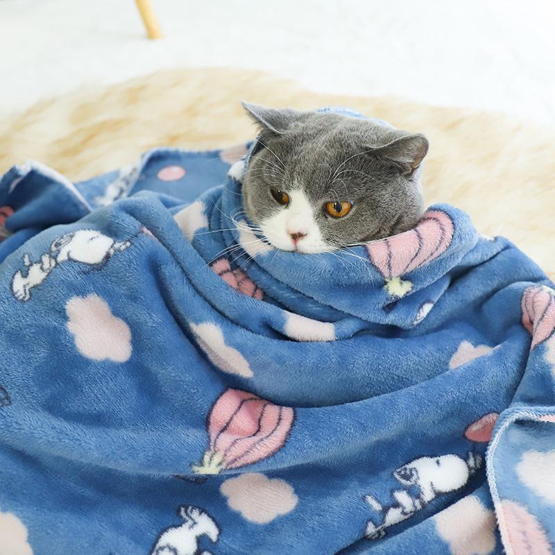 Pet Supplies Blankets Kennel Cat Litter Mats Can Be Used In All Seasons  Autumn and Winter Warm Flannel Blankets