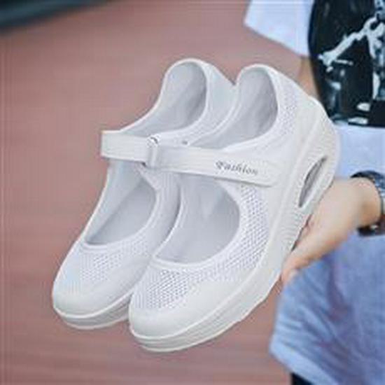 2020 Summer Cross-Border Women's Mesh Velcro Casual Shoes Size 42