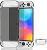 VAORLO Crystal Clear Case Kit for Nintendo Switch Oled Carrying Travel Bag Pouch for Ns Oled Game Console Protection & Screen Protector