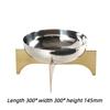 Metal Footed Bowl Modern Living Room Fruit Plate Restaurant Desktop Storage Tray Simple Home Organize Round Decorative Bowl
