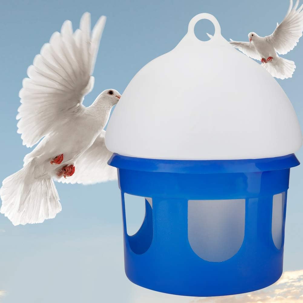 Automatic Large Capacity Bird Pigeon Feeder Water Dispenser, Pigeon Plastic Feeder, 6.5L