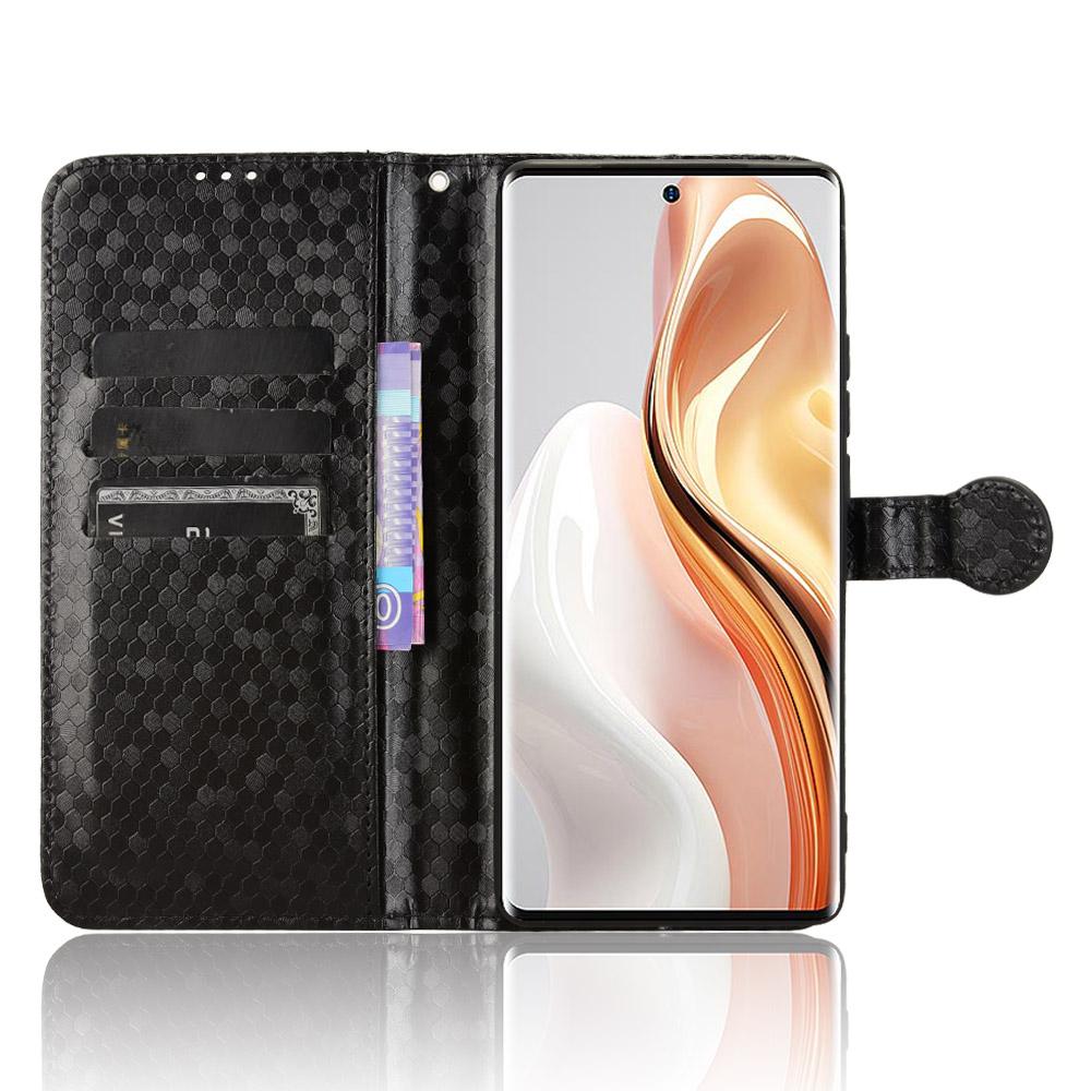

For Ulefone Note 17 Pro Case PU Leather Phone Cover Dot Pattern Flip Wallet Black