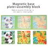 Magnetic Puzzles Games for Kids Busy Quiet Cartoon Animals Jigsaw Book Montessori Baby Educational Toys Children's Early Gifts