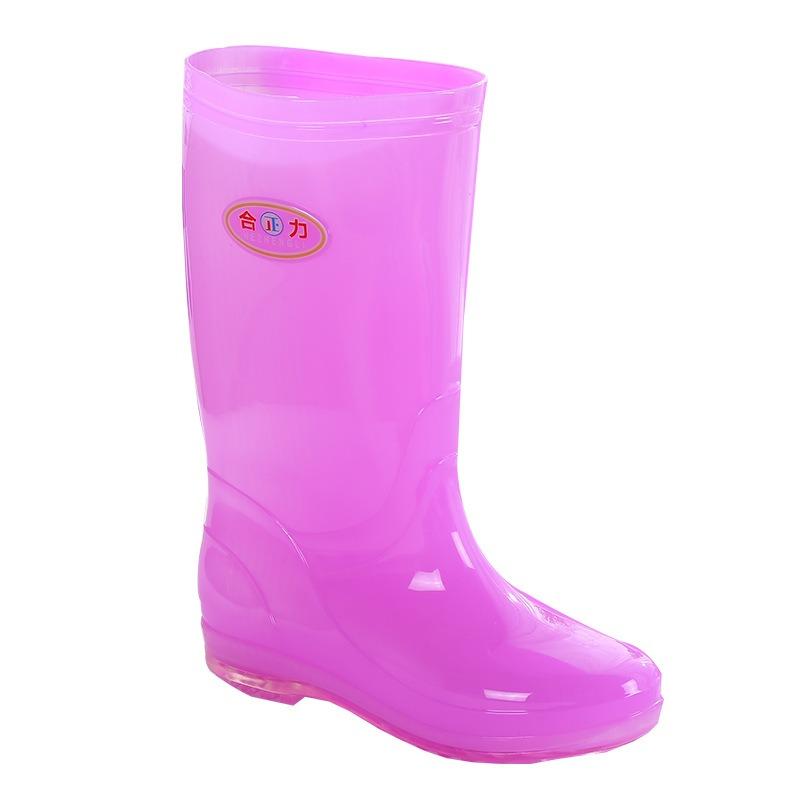 Tall tube thickened rain shoes women's waterproof shoes women's outer wear rain boots non-slip warm quick-drying water boots rubber shoes
