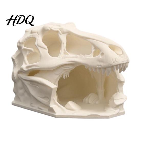 Natural Looking Reptile Shelter Dragon Skull Shelter Hide Cave Fine Carving Ornament Lizards Hideouts for Terrarium Fish Tanks Accessories Artistic