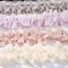 Bilateral Curly Edge Ruffled Lace Ribbon for DIY Hair Accessories, Clothing, Curtains, and Packaging
