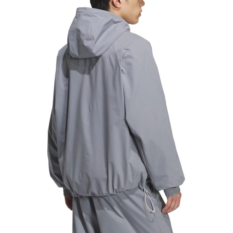 adidas Giacca Sportiva con Cappuccio Tessuta Stile Fos Ss25 da Uomo, Vestibilità Ampia KC6065