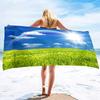 Rainbow Series Seaside Vacation Beach Towel Swimming Bath Towel Sports Microfiber Towel