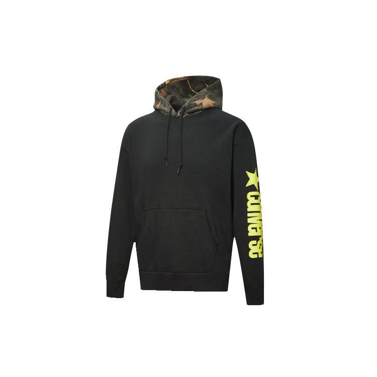 Converse Sweatshirts Men's Black Hooded Moderate Regular 10019969-A03