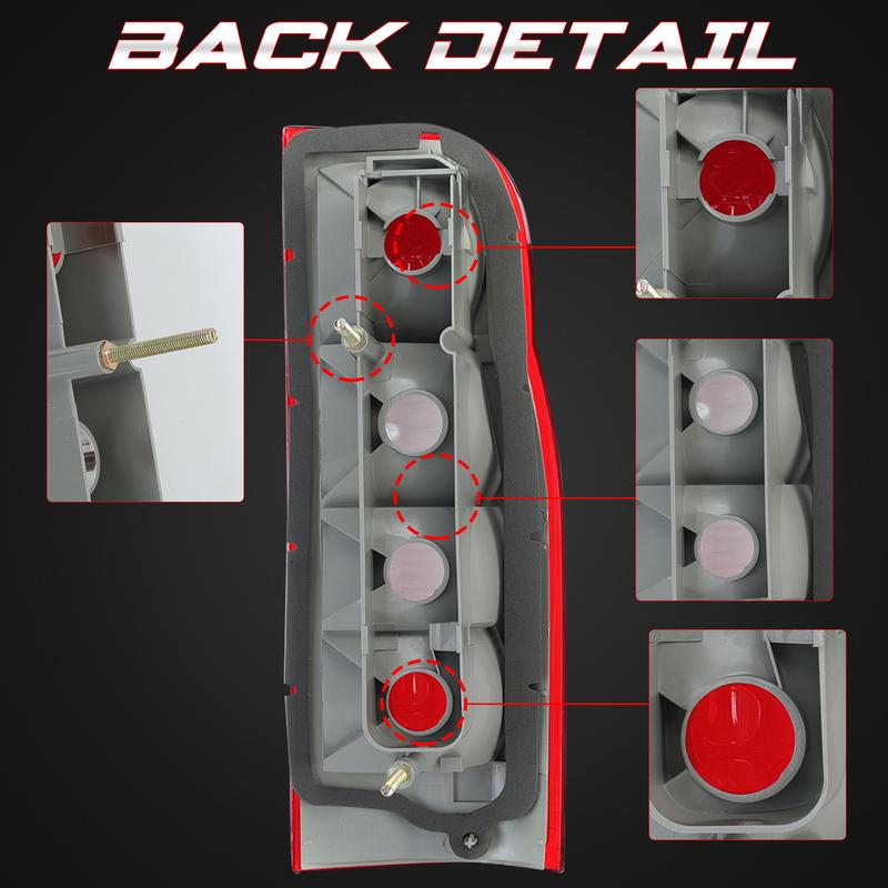 Tail Light for Ford Transit MK7 2006-2014 Tail Light Covers Rear Light Without Bulb Tail Lamp Shell