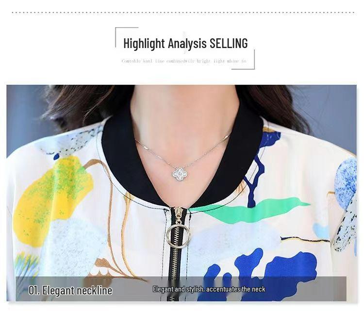 Chiffon Print Cardigan: Versatile Plus Size Long-Sleeve Jacket for Spring 2025
