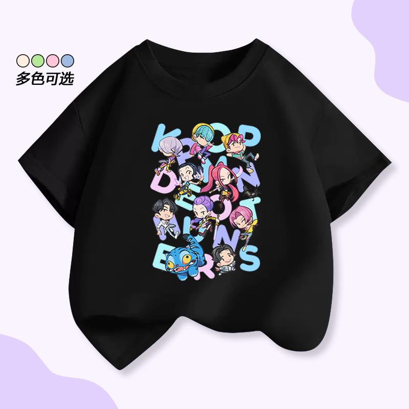 Demon Hunters Multicolored Kid T-shirt for Boys and Girls Mira Rumi Zoey, Boys Print Tops Only