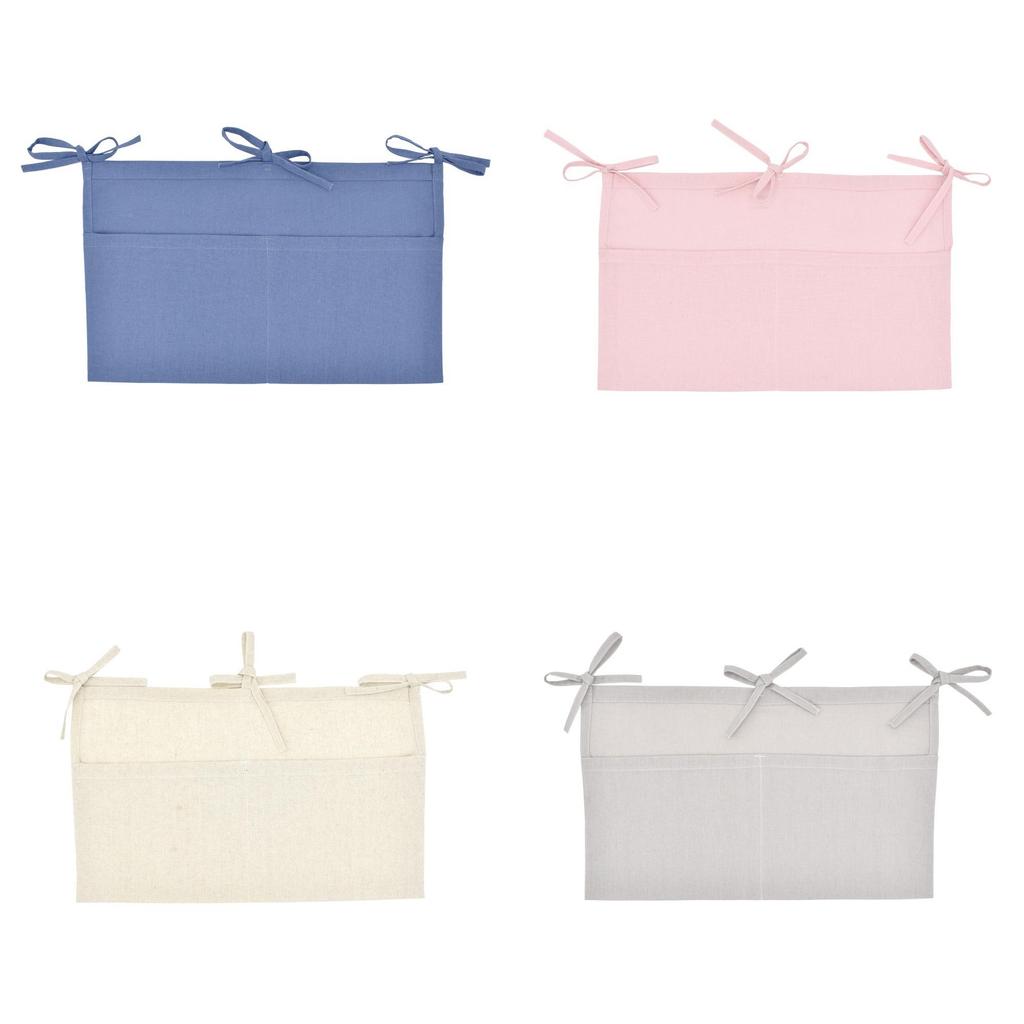 Baby Bed Organizer Hanging Storage Bag With Soft Fabric Material For Infant And Toddler Use