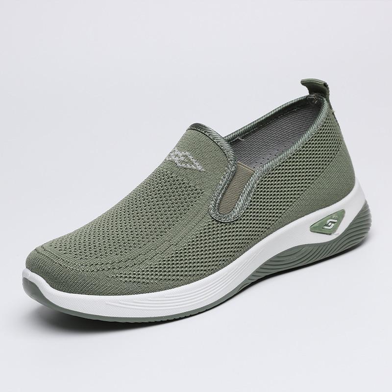Shoes women's spring and autumn new old Beijing cloth shoes women's shoes middle-aged mother shoes one-pedal flat shoes