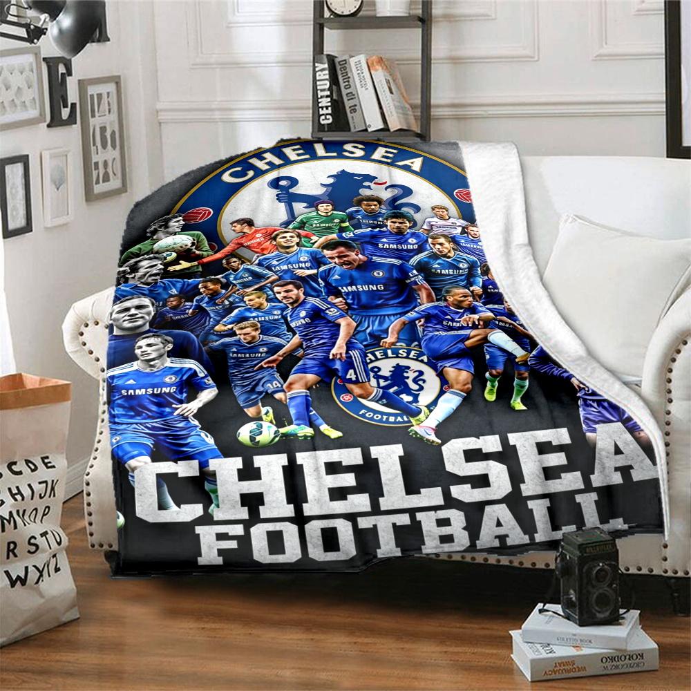 Chelsea Fc Football Player Blanket Ultrasoft Suitable For Office Picnics Chair Four Seasons Universal Digital Print