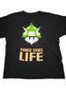 In Flames Take This Life T-shirt - Mario 1-Up Mushroom Black Band Tee