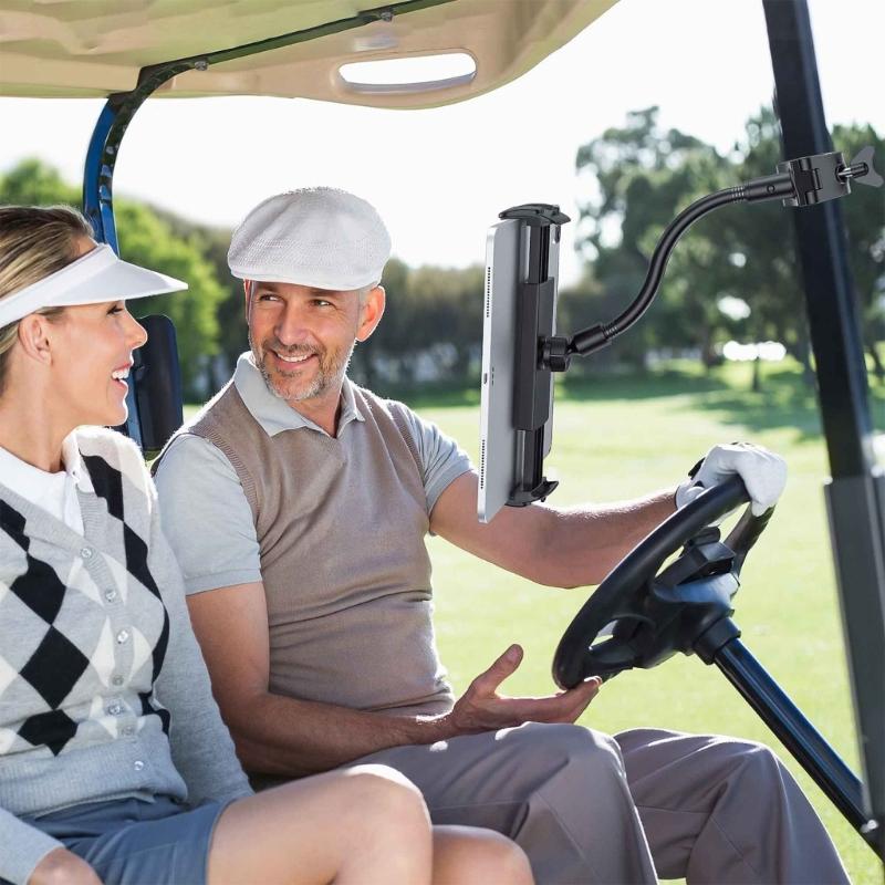 360 Degree Rotating Mobile Phone Clamp/Magnetic Holder Gooseneck Bracket for Cellphone Tablet Exercise Bike Phone Mount