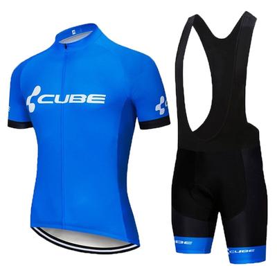 Team Club Short Sleeve Cycling Suit Roller Skating Suit Road Cycling Equipment CUBE