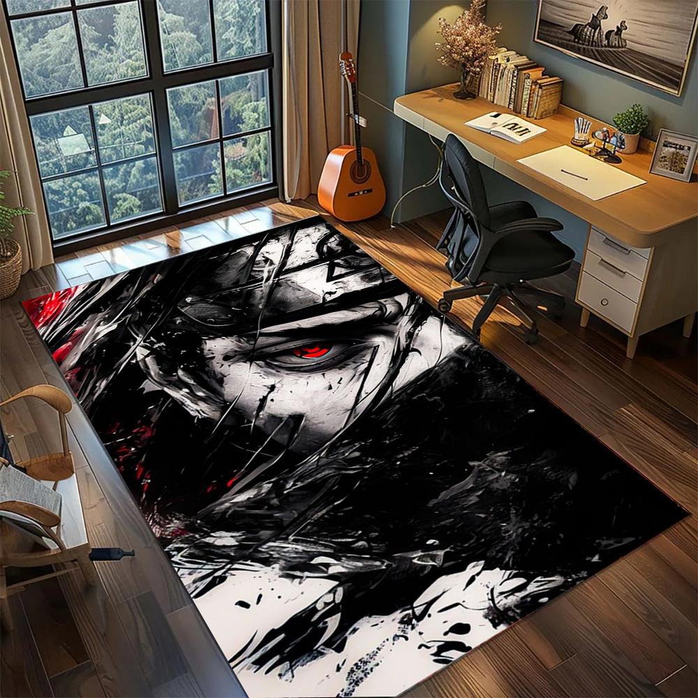 Kakashi Hatake Large Area Rug Carpet Non Slip Floor Mat, Washable Home Decor for Bedroom Gamer Room.-TING