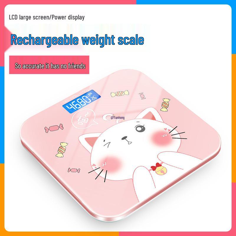 Compact High Precision Digital Household Scale - Cute Design