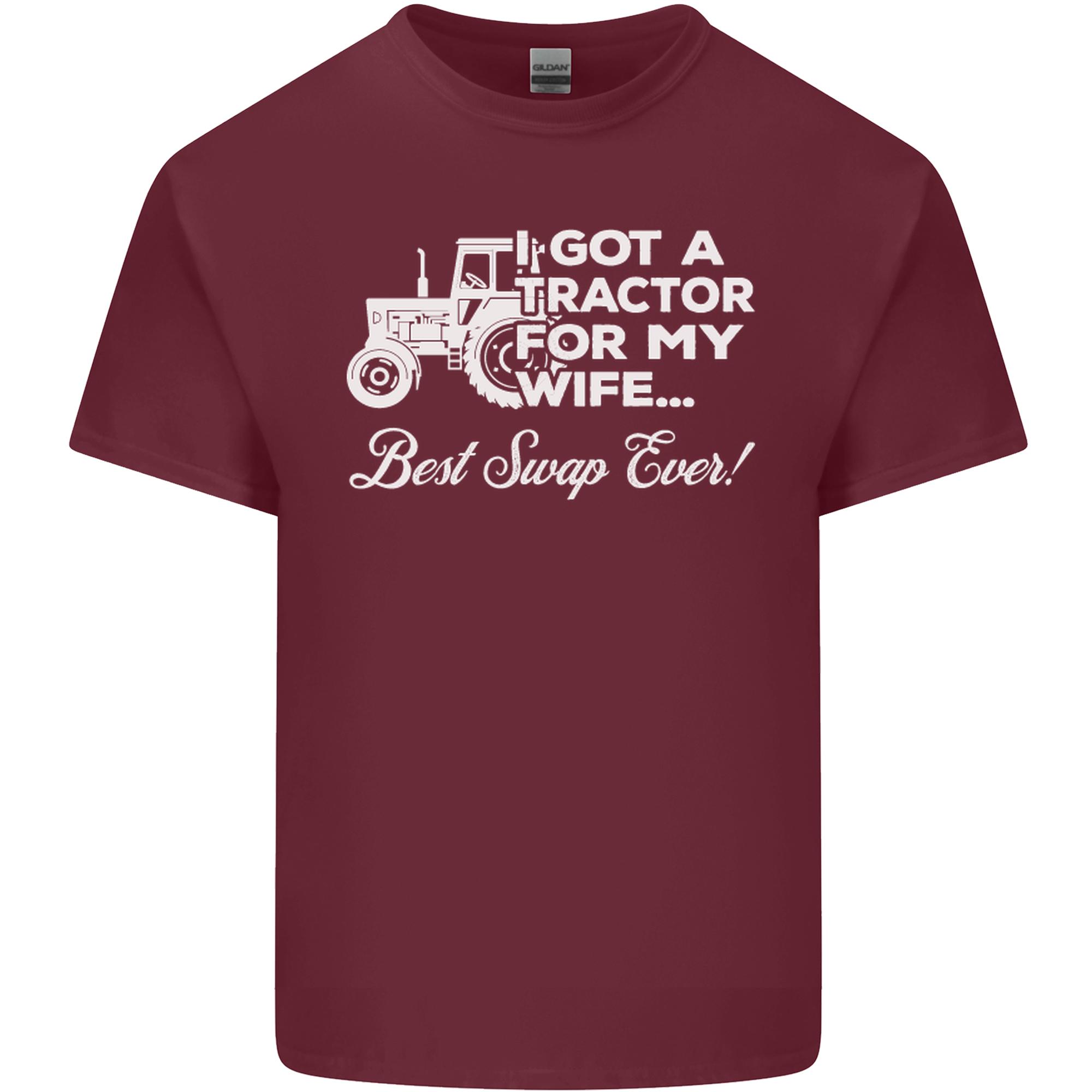 Tractor for My Wife Best Swap Ever Farmer Unisexs Light Cotton TShirt S