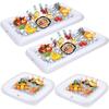 Portable Salad Bar Tray Inflatable Air Pool Float New Pool Buffet Tray  Summer Water Party