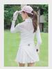 Women's Golf Outfit: Spring & Autumn Long-Sleeve T-Shirt with Short Lace Skirt, Korean Style, Slim Fit Sportswear