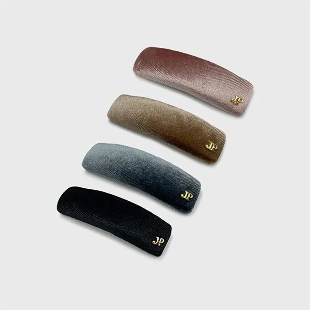 Chubby Velvet Hair Clip JP-23-374AB brown