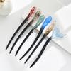 Chinese Natural Stone Resin Mermaid Tail Hairpin - Women's Stylish Headwear