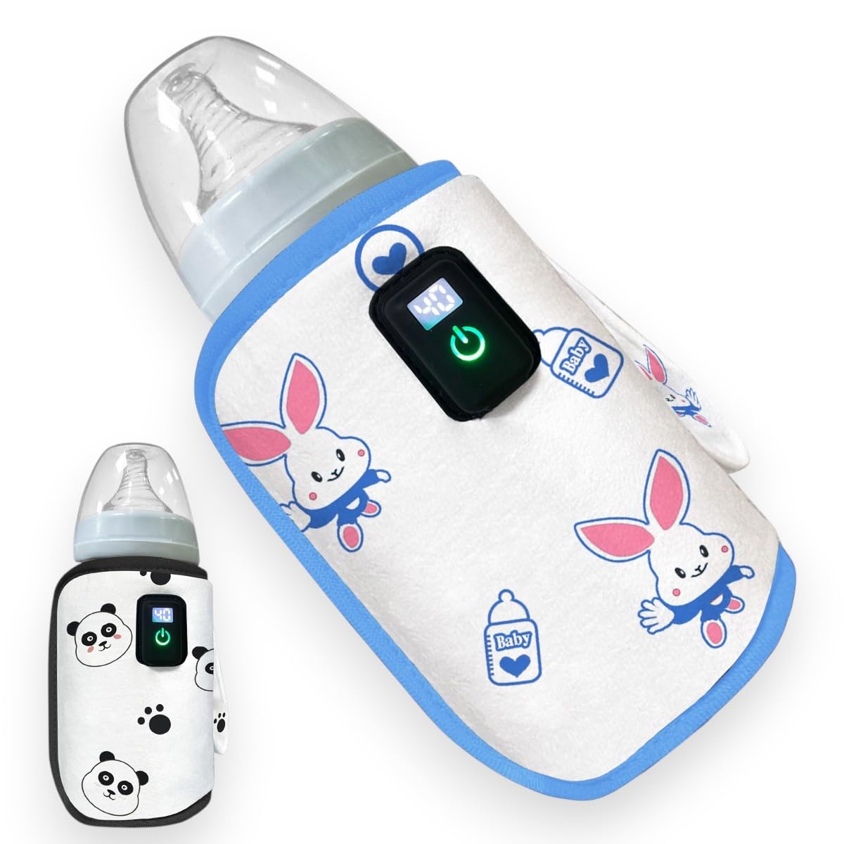 

HapiChil Comfortable Milk Warmer [Childcare Worker Select] Portable, USB-Powered, Digital Temperature Control, Baby Bottle Warmer with Japanese