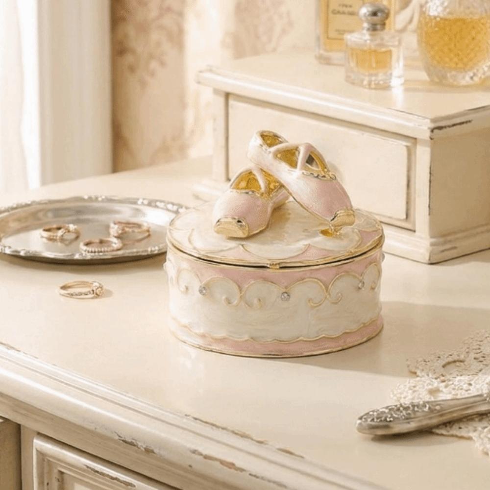 Hand-painted Jewelry Storage Box Exquisite Necklace Organizer Practical Small Box  Jewelry Storage