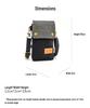 Solid Color Canvas Crossbody Phone Bag - Women's Shoulder Purse